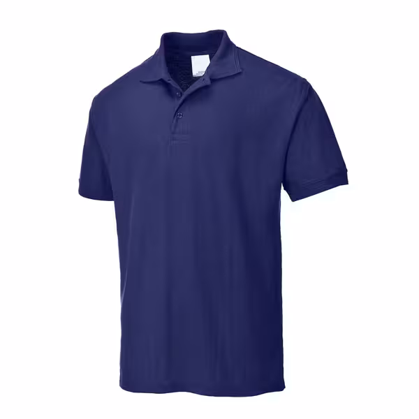 Heren poloshirt - donkerblauw - Maat: L