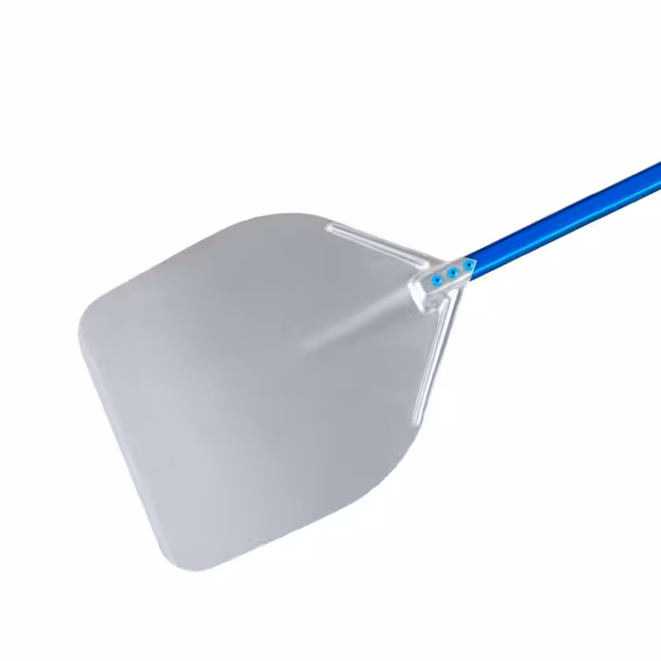 Rechthoekige pizzaschep AZZURRA - Aluminium - Rechthoekig blad | Lichtgewicht - 330x330mm - Lengte:186cm - Aluminium steel