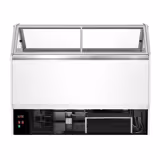 Vitrine à glace NOLAN – 1730 mm – refroidissement ventilé – pour 18 bacs à glace de 5 litres – Blanc