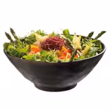 (6 adet) Tatlı / Salata Kasesi - MARONE - Melamin - 0,8L - yuvarlak - Ø190mm - Derinlik:80mm - Siyah/Kahverengi