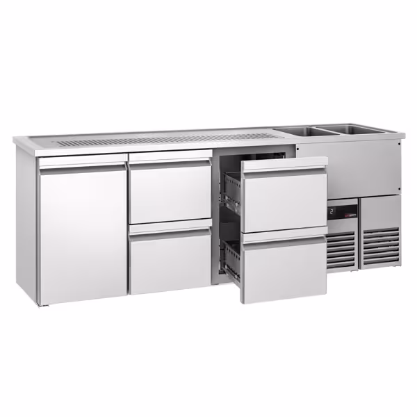 Bierkoeling PREMIUM - 2500x700mm - 1 deur & 4 laden