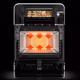 Forno rápido - 3 kW - com função grill e micro-ondas - 18,7 litros - prateado