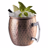 (6 szt.) MOSCOW MULE - Kubek do miksowania - 500ml - Miedziany - Stal nierdzewna - z uchem