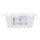 (6 pièces) CAMBRO | SafeTrak - Récipients en polypropylène GN 1/6 - laiteux - Hauteur : 65mm