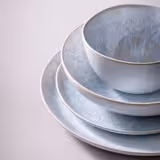 (6 szt.) LIGHT BLUE SEA - Talerz płytki - Steinzeug/Steingut - Ø 285mm - Niebieski