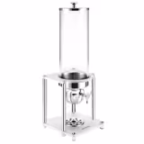 Dispenser per cereali - dosatore a manopola - 1 contenitore in policarbonato - 3,7 litri - supporto in acciaio inox