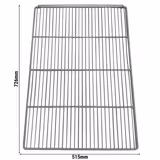 Ritilä - 515x726x20 mm - varten Eistiefkühlschrank ETKSC792DN -sarja