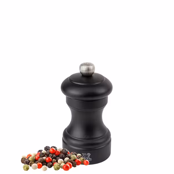 (6 pieces) PEUGEOT | BISTRO - Pepper Mill - Matte Black - Height: 100mm