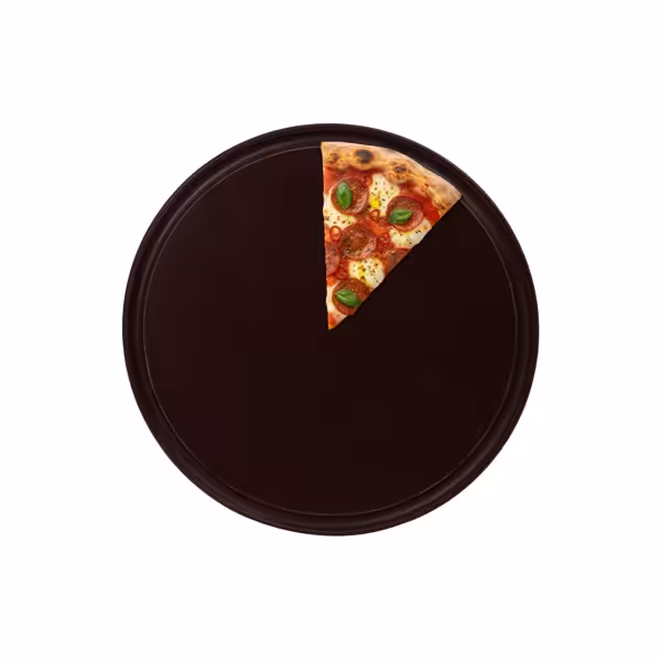 Pizzabord - polyethyleen - Ø200mm - bruin