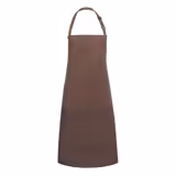 (6 pièces) KARLOWSKY | Tablier à bavette avec poche Basic - Marron clair