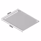 Bakplaat - Aluminium - 429x345mm - passend voor heteluchtoven EHTE565N & EHTE565DN