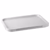 (6 pcs) FAST FOOD Tray - FAST FOOD - Polypropylene - 410x305mm - Height: 25mm - Grey - non-slip surface