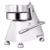 Machine à hamburgers manuelle pour 3 tailles - Ø 100 - Ø 130 - Ø 150 - Argent