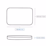 (300 uds.) Tapas reutilizables - polipropileno - rectangulares - transparentes - para MS700REGBS & MS450REGBS