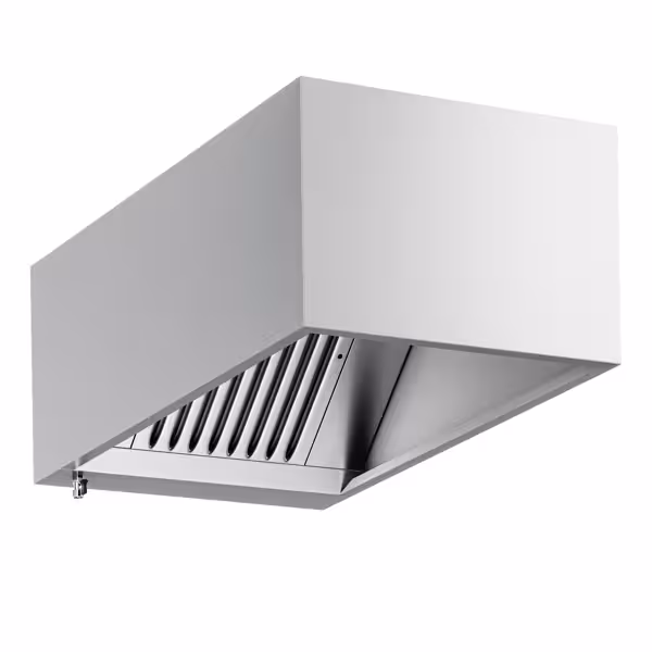 Commercial Wall-Mounted Extractor Hood – 800mm – with Baffle Filters & Lighting