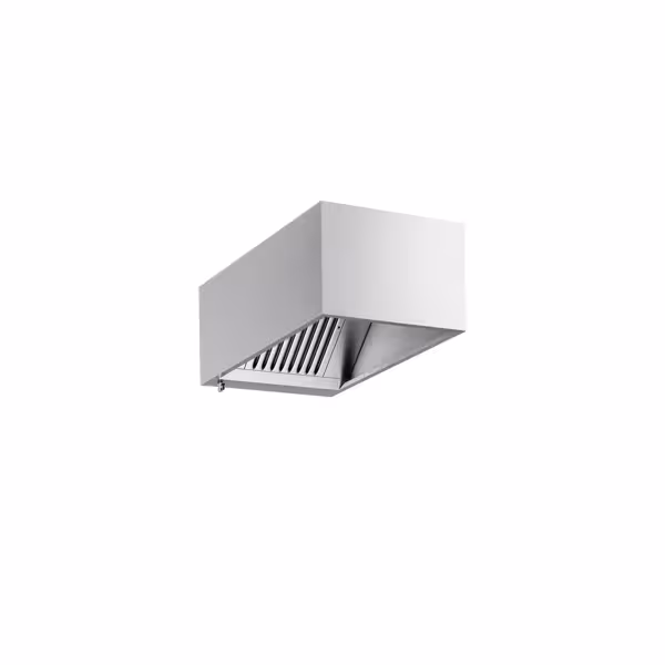 Commercial Wall-Mounted Extractor Hood – 800mm – with Baffle Filters & Lighting