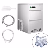 Máquina de hielo - Cilíndrico hueco - 28 kg/24 h - Refrigeración por agua