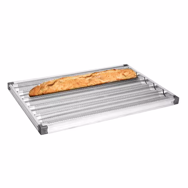 Baguette bakplaat - Aluminium - EN 600x400 - voor 5 stokbroden