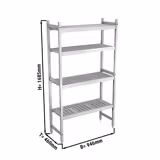 Étagère de base en aluminium - 946 x 1685 mm - Capacité de charge : 450 kg