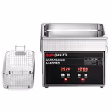 Pulitore a ultrasuoni - 3,2L - 120W potenza ultrasonica - 40kHz - con riscaldamento - 20-80°C - digitale - funzione degassaggio