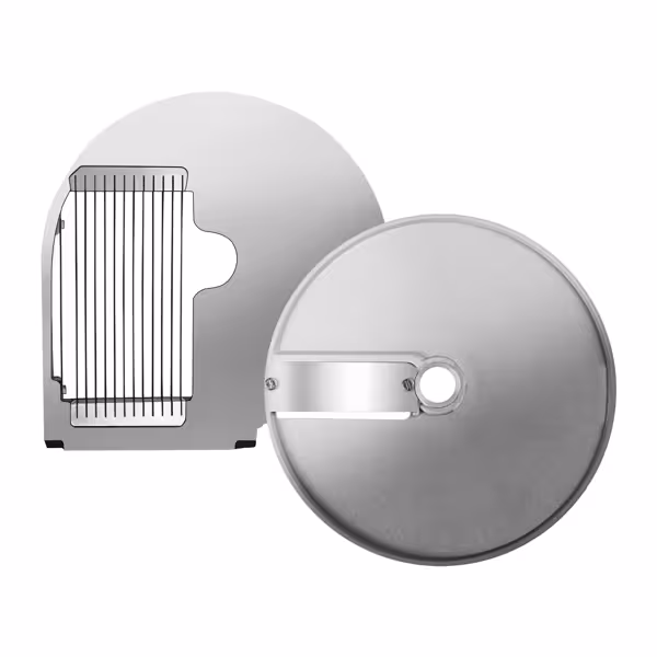 (2 szt.) Tarcza do frytek - frytki 8x6mm - Ø205mm - stal nierdzewna - w zestawie Tarcza SSH8 i Pommesscheibe PSH6 - kompatybilny z Szatkownica do warzyw GEH & GEH5