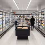 Commercial freezer island - 1613 x 1078 mm - 260 litres - sliding glass lid