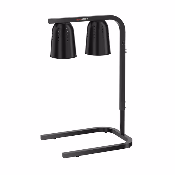 Melegítő híd - infralámpával (2 db) - 453x360 mm - 500 W - magasságállítható - fekete