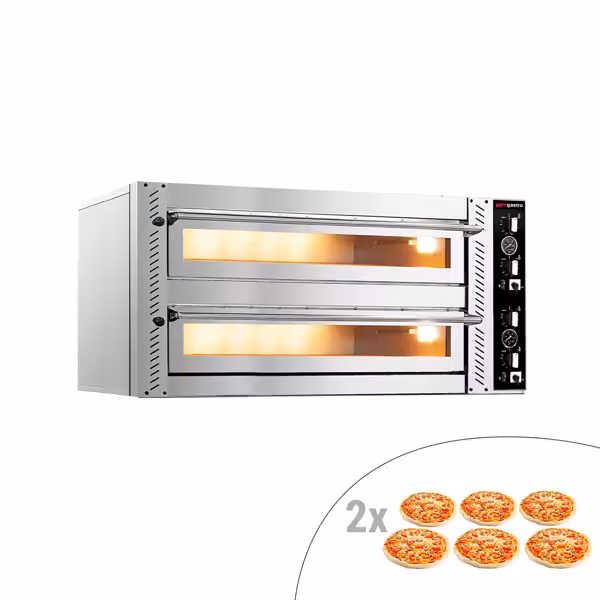 Pizzaugn - (Eldfast lera) - 6+6x 30cm - Manuell