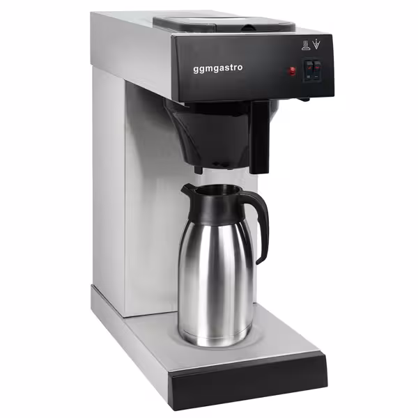 Filter koffiezetapparaat - 2 liter - 2 kW - met warmhoudplaat - incl. 2 liter thermoskan