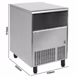 Ijsblokjesmachine - Cilinder - 132 kg/24 uur