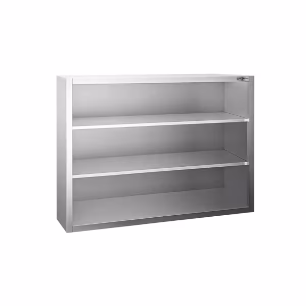 Stainless steel wall-mounted cabinet PREMIUM - 1000x400mm - without sliding door - 1000mm high