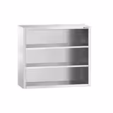 Armoire murale en acier inoxydable PREMIUM - 1000x400mm - sans portes (ouvert) - 1000mm de haut