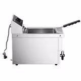 Friteuză electrică - de banc - 8 litri - 3,25 kW - control mecanic - cu robinet de scurgere