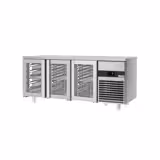 Koelwerkbank PREMIUM - 1860x700mm - met 3 glazen deuren