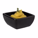 (6 pièces) Coupelles à dips - FRIENDLY - PET - 50 ml - carrée - Noir         