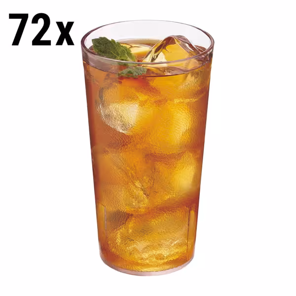 (72 pieces) CAMBRO | Plastic Tumbler Colorware – 373 ml – Clear – Stackable – SAN Plastic