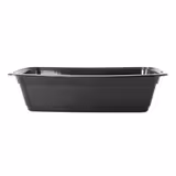 (300 buc) Caserolă meniu reutilizabilă - 1000 ml - Dreptunghiulară - Negru