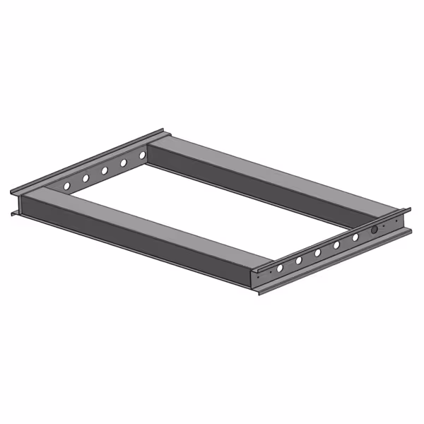 Marco para horno de pizza - 1120x1080x80mm - acero inoxidable - con protector térmico y separador para hornos apilados - para hornos de pizza GEP6T y GEP6T#GEP6T