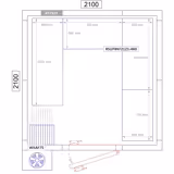 Hyllsystem i aluminium med polypropenhyllor – 1491x460 mm – U-form – Djup: 460 mm – 4 hyllplan – anodiserad – Lastkapacitet: 600 kg