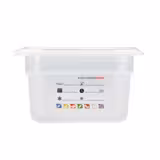 (6 pièces) CAMBRO | SafeTrak - Récipients en polypropylène GN 1/9 - laiteux - Hauteur : 100mm