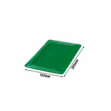 (6 pièces) CAMBRO | SafeTrak - Couvercle en polypropylène GN 1/4 - Vert