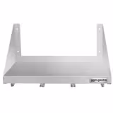 Étagère murale en inox pour Bacs GN 3x GN 1/6 - 600x300mm - 1 niveaux - incl. glissières pour bacs GN
