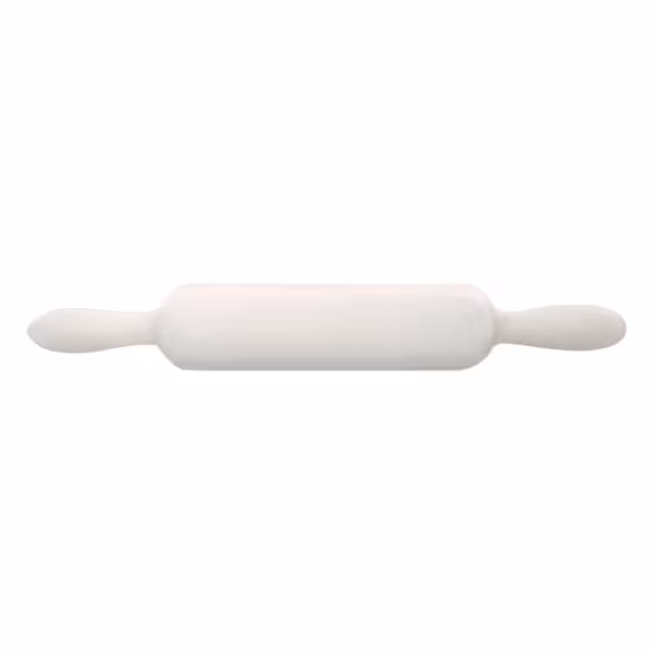 Teigroller / Nudelholz - 75x450mm - oval - Kunststoff