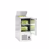 Saladette ECO - 450mm - 1 Tür - mit Einlass für 1x GN 1/1 & Edelstahldeckel