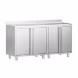 Commercial Work Cabinet - Coffee Machine Cabinet - 1800x600 mm – with 4 Hinged Doors & Upstand