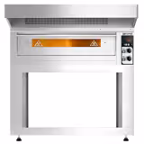 Elektrische pizzaoven - 6x 33cm - Handmatig - incl. afzuigkap & onderstel