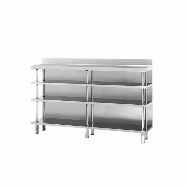 Barwerktafel - Roestvrij staal - 2000x300mm - met 4 planken