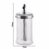 (6 stuks) Suikerstrooier - Glas - 320ml - Hoogte: 135mm - met tuit