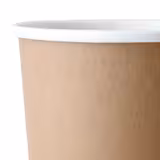 (500 Stück) Coffee to go Pappbecher - doppelwandig - 200ml - Ø 80mm - Braun - innen Weiß