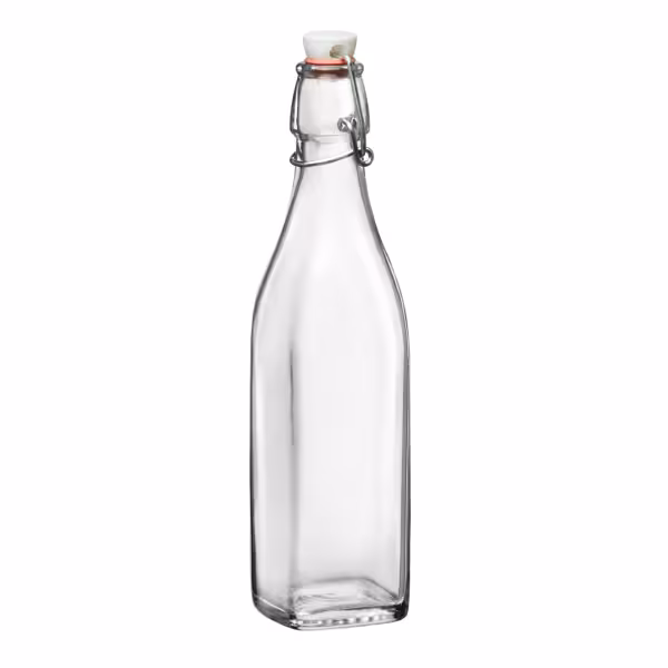 (6 pcs) Bormioli Rocco | Glass Swing Top Bottle - Swing Top - 1L